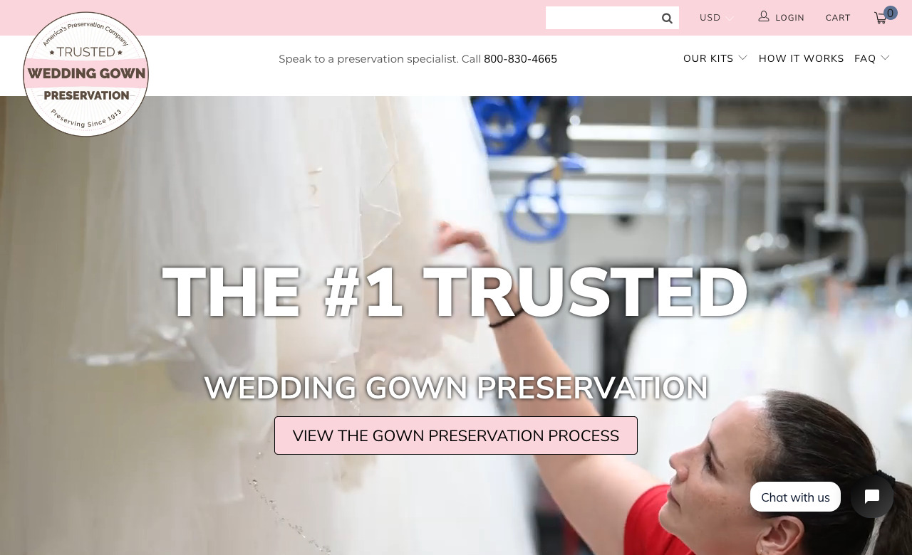 Trusted Wedding Gown Preservation