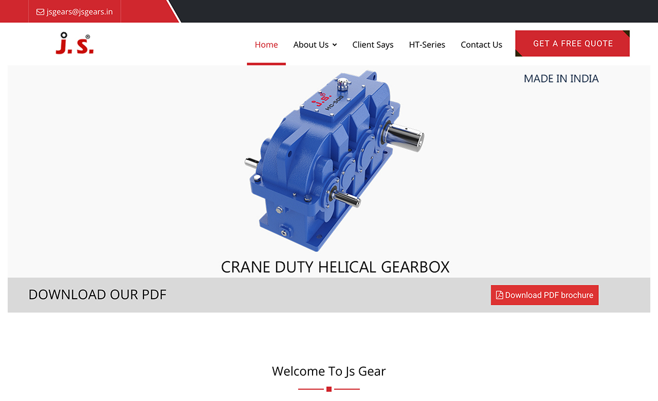 Crane Duty Helical Gearbox
