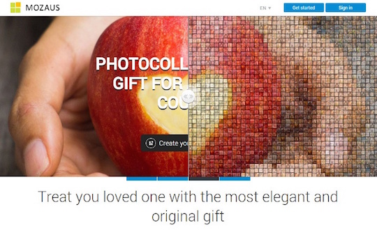 Online photo mosaic maker