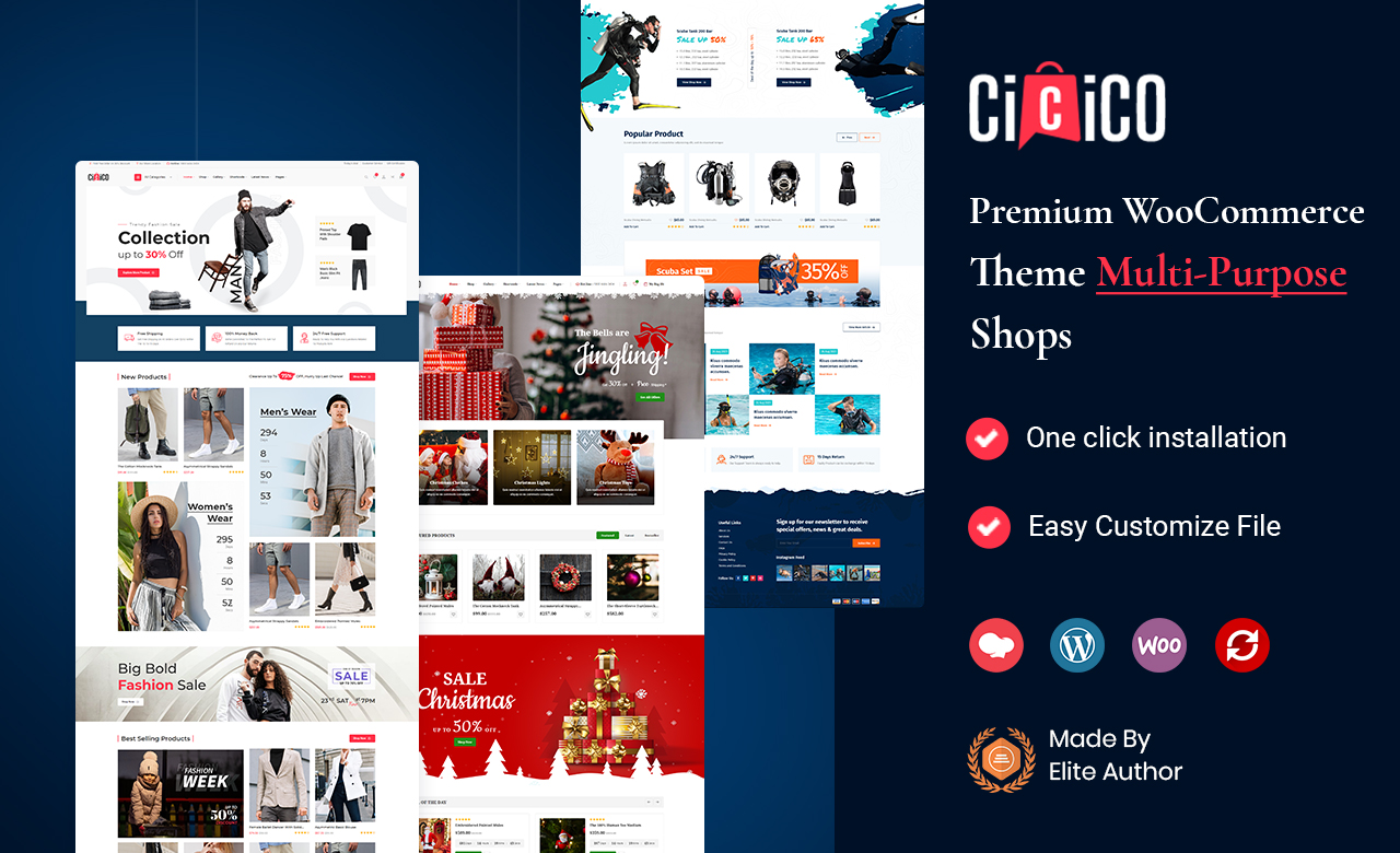 Cicico Modern WooCommerce Theme