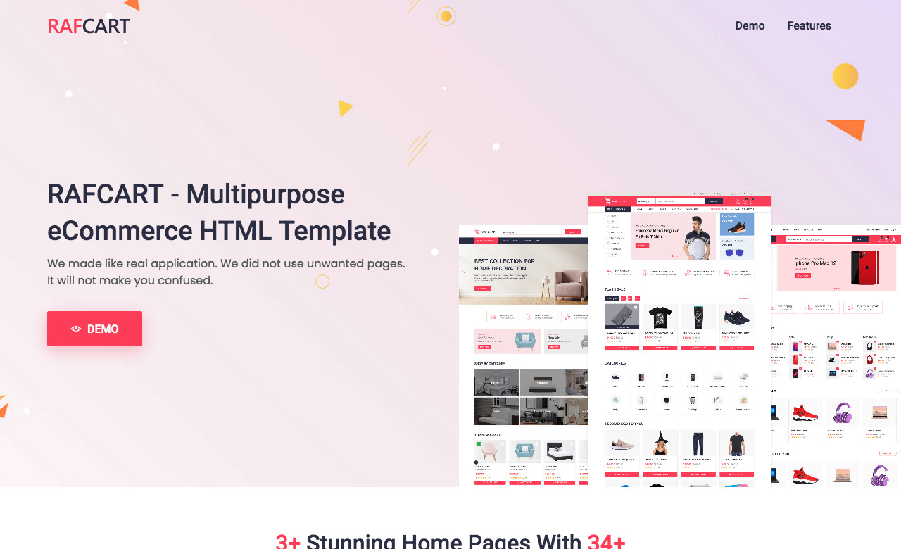 RafCart Multipurpose eCommerce HTML Template