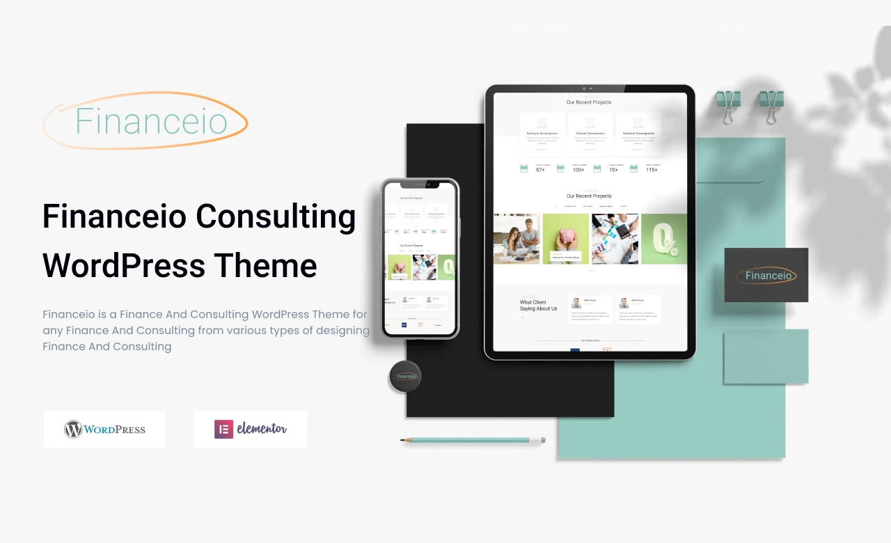 Financeio  Finance And Consulting WordPress Theme
