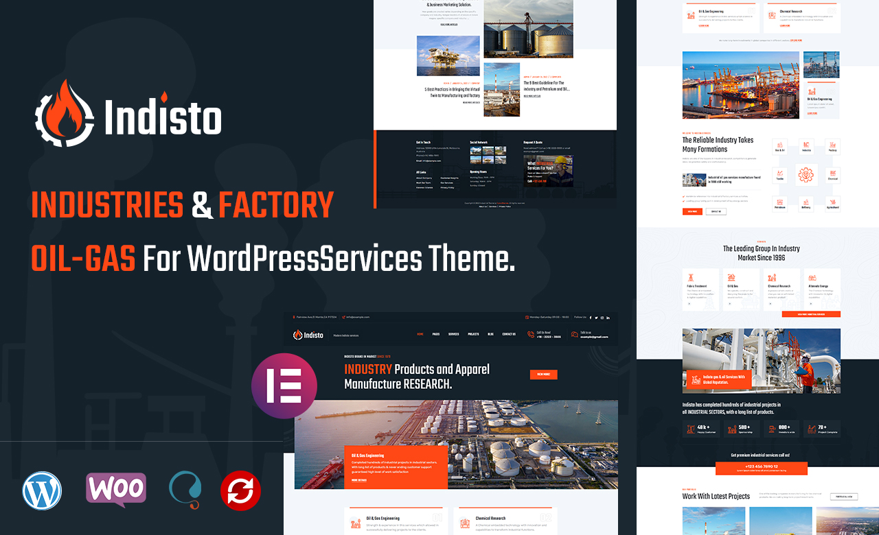 Indisto Industrial Manufacturing WordPress Theme