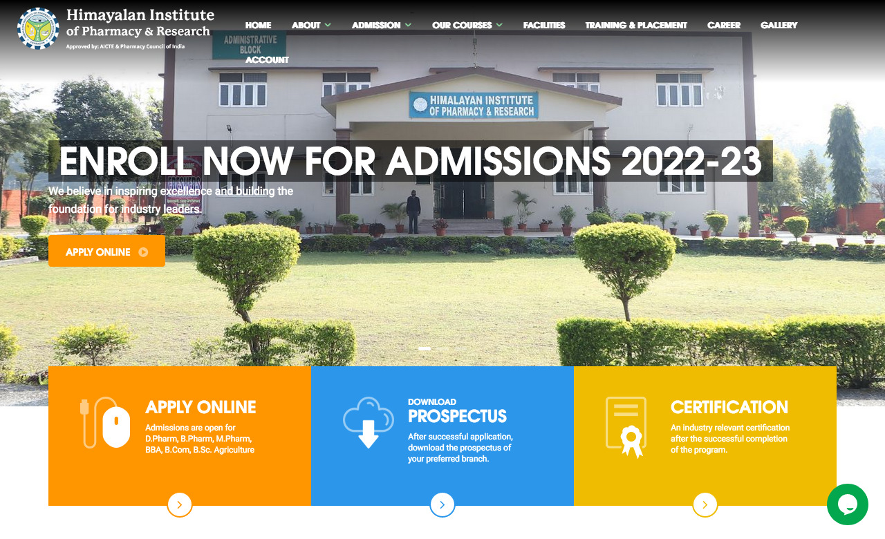 Himalayan Institute of Pharmacy  Research 