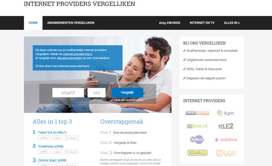 Internetproviders vergelijken