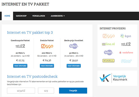 Internet en TV pakket