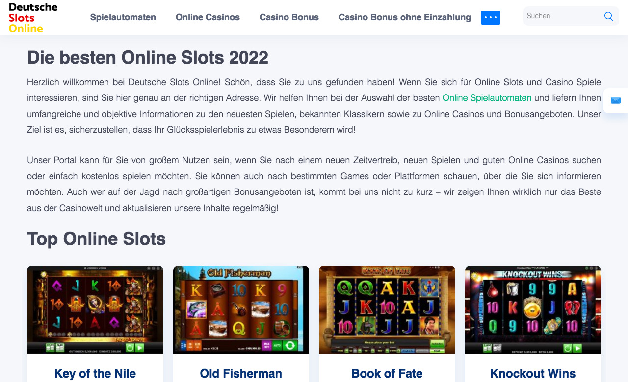 Deutsche Slots Online