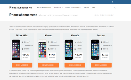 iPhone abonnementen