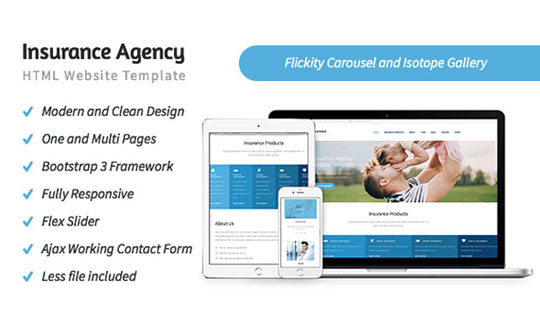 Insurance Agency HTML5 Website Template 