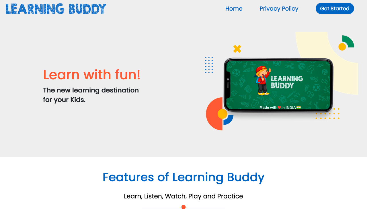 Kids Learning Buddy E Learning App