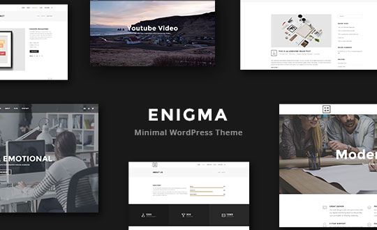 Enigma Minimal MultiPurpose WordPress Theme