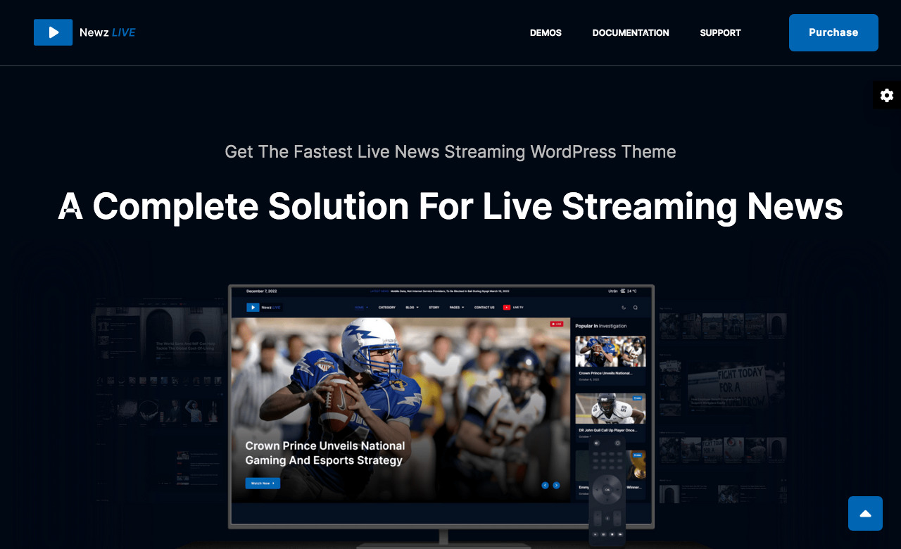 Newz LIVE News Streaming WordPress Theme