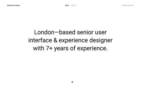 London Based Senior UI and UX Designer