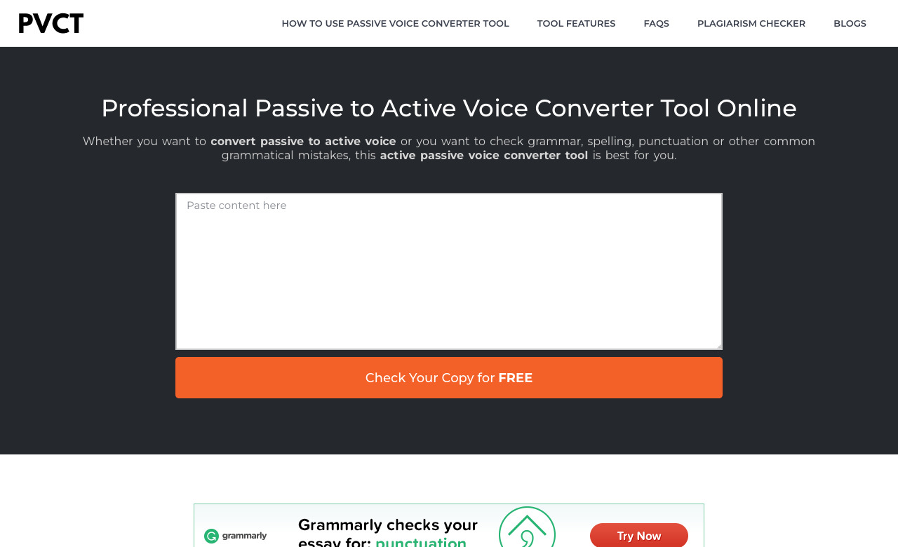 Passive to Active Voice Converter