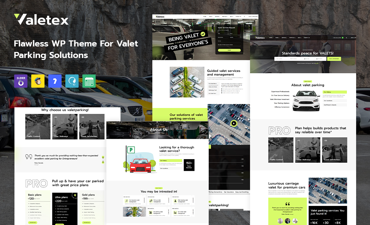 Valet and Parking Services WordPress Theme