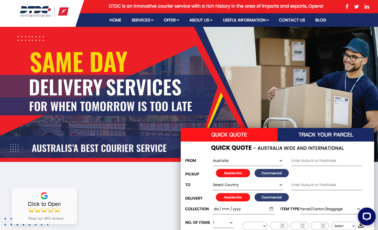 DTDC Courier Service Australia
