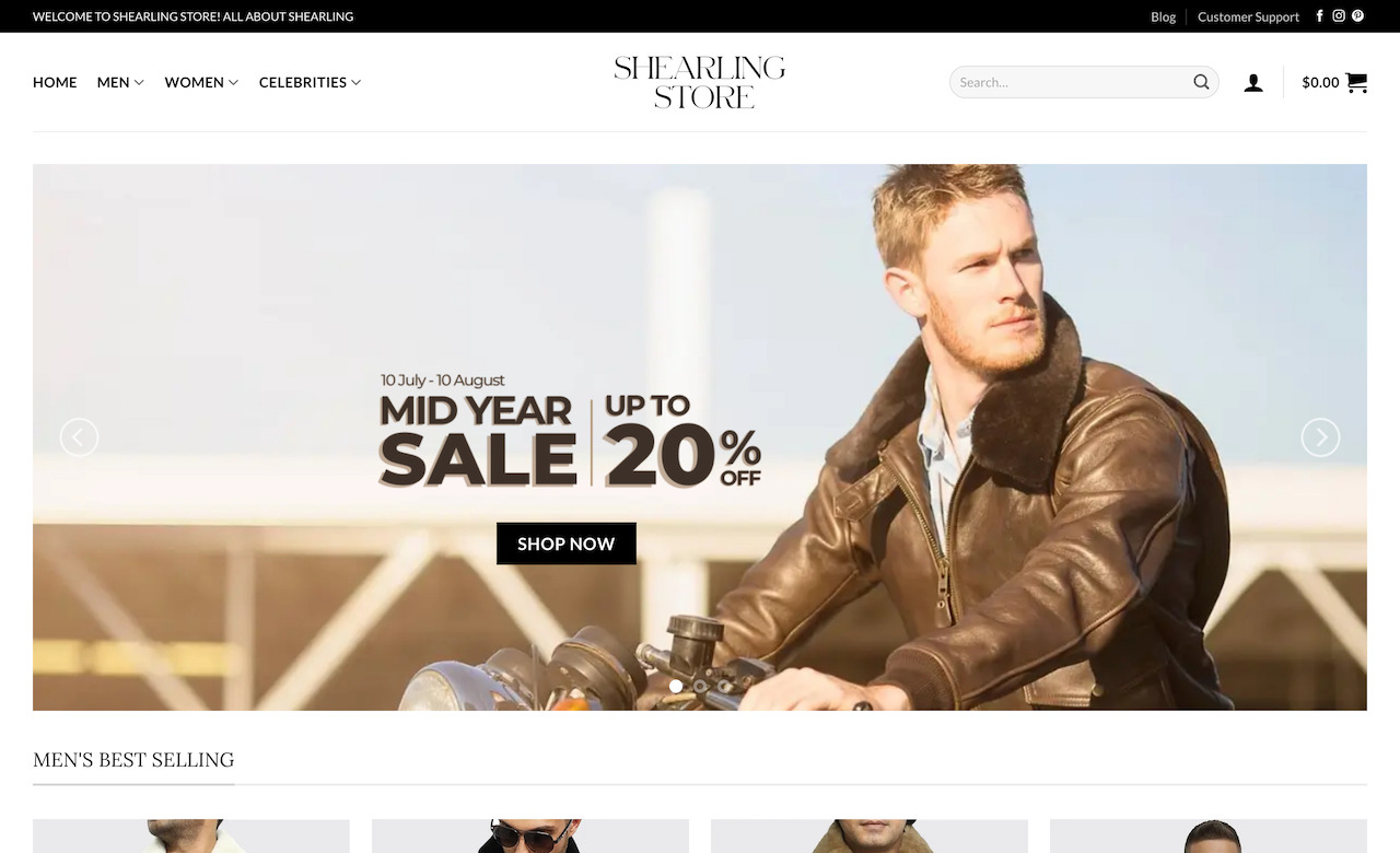 shearling store