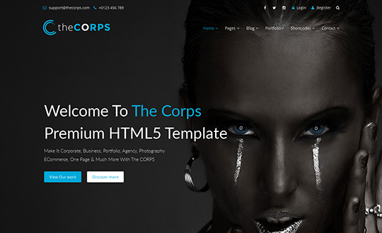 The Corps Multi Purpose HTML5 Template 