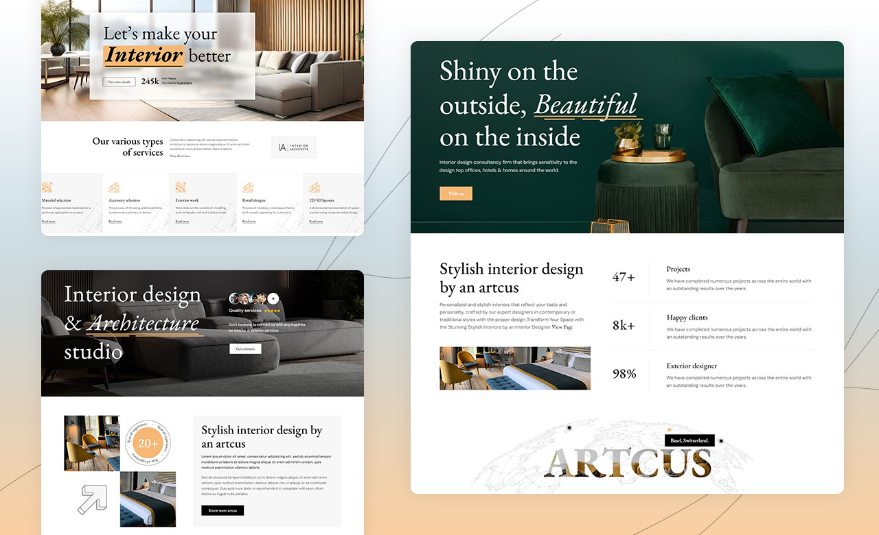 Artcus Interior Designer and Architecture WordPress Theme