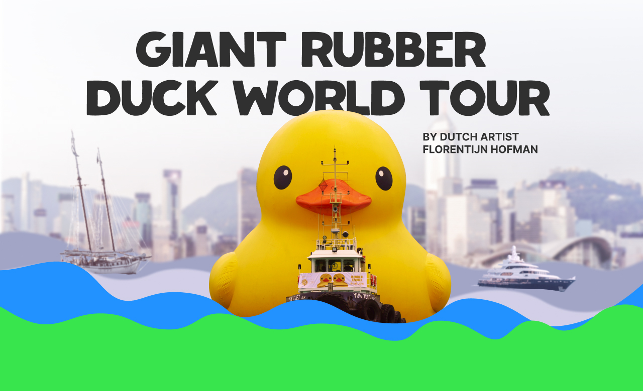 Giant rubber duck world tour