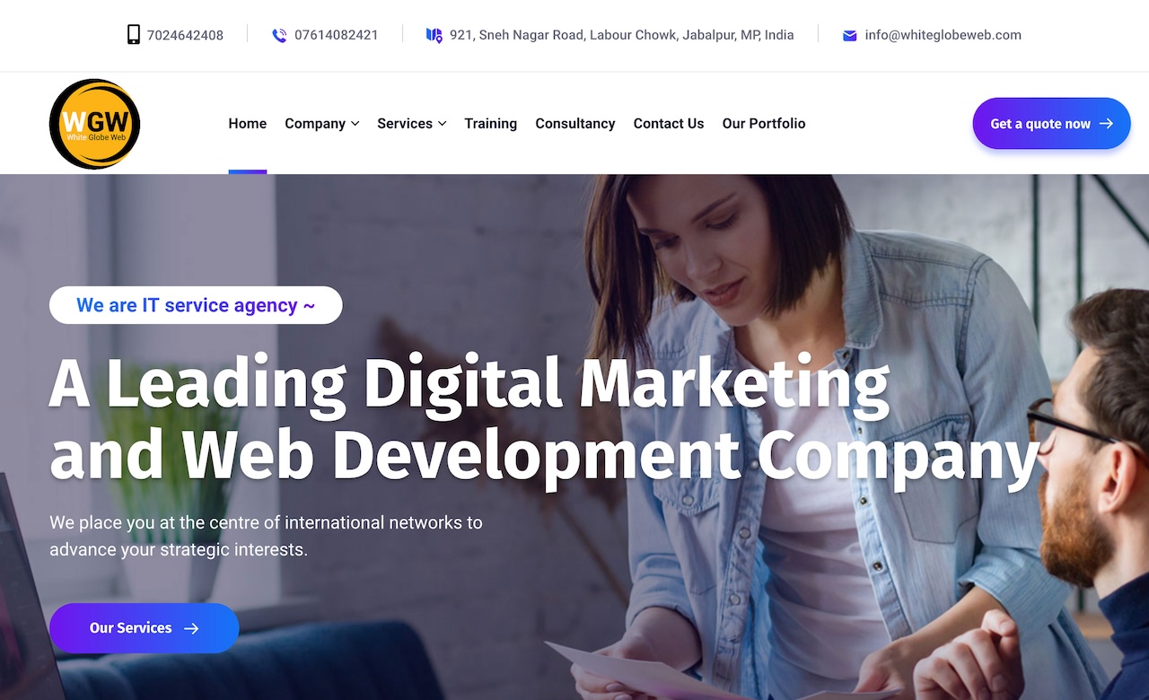 White Globe Web