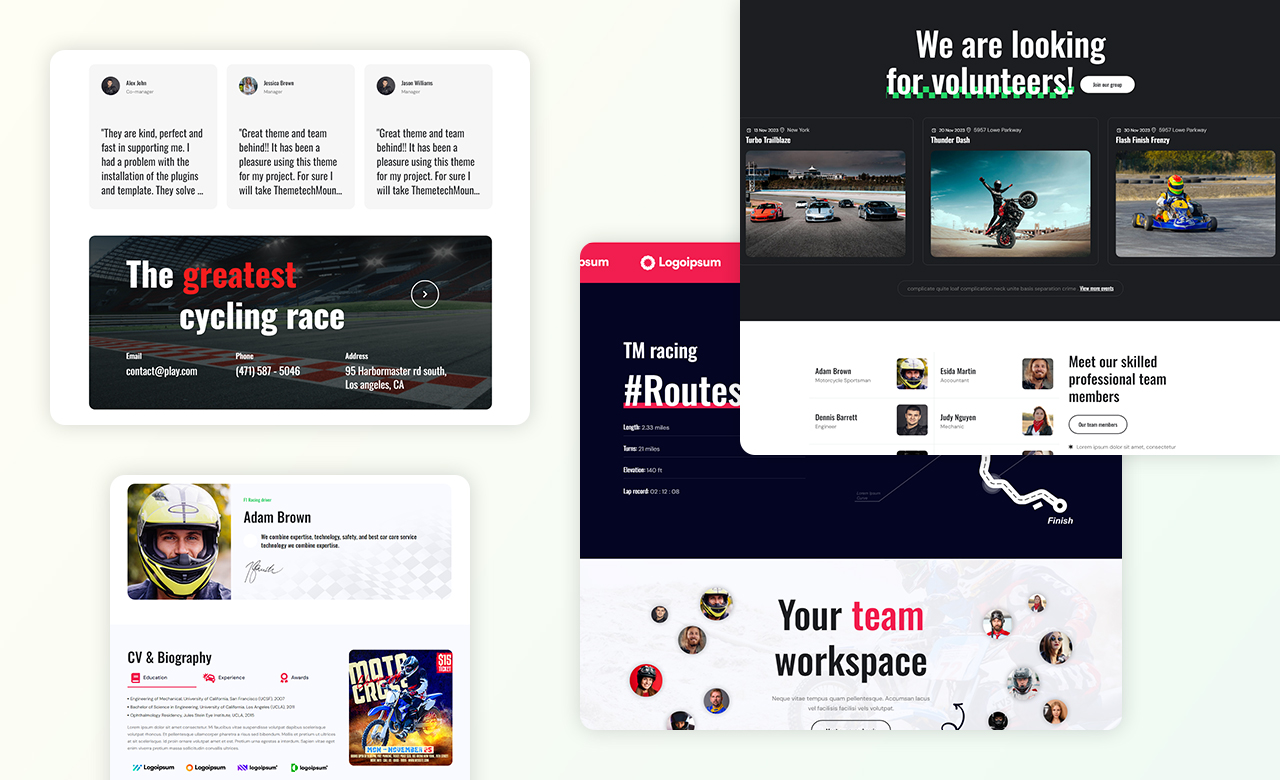 Raccer Race and Sports Events WordPress Theme