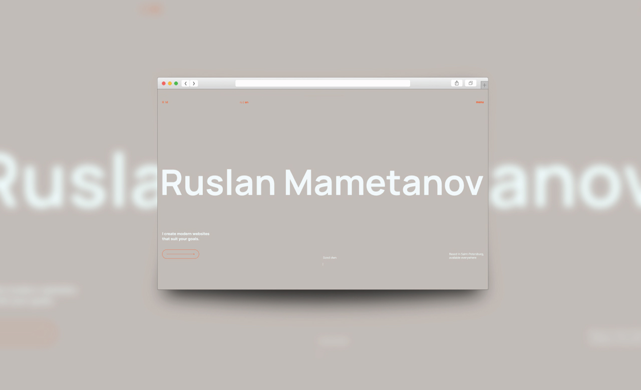 Ruslan Mametanov Portfolio