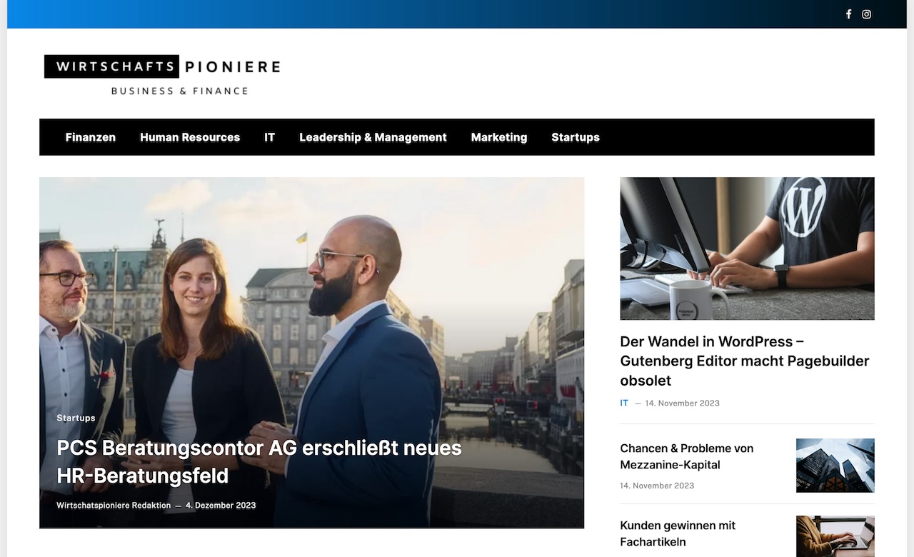 Wirtschafts Pioniere