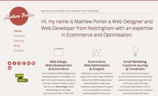 Mathew Porter Web Design