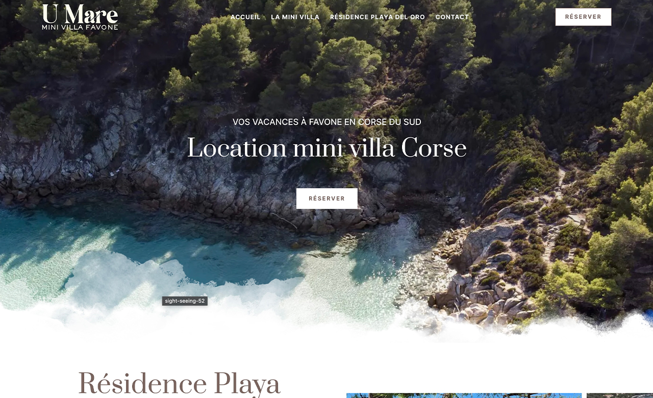 Mini Villa U Mare en Corse