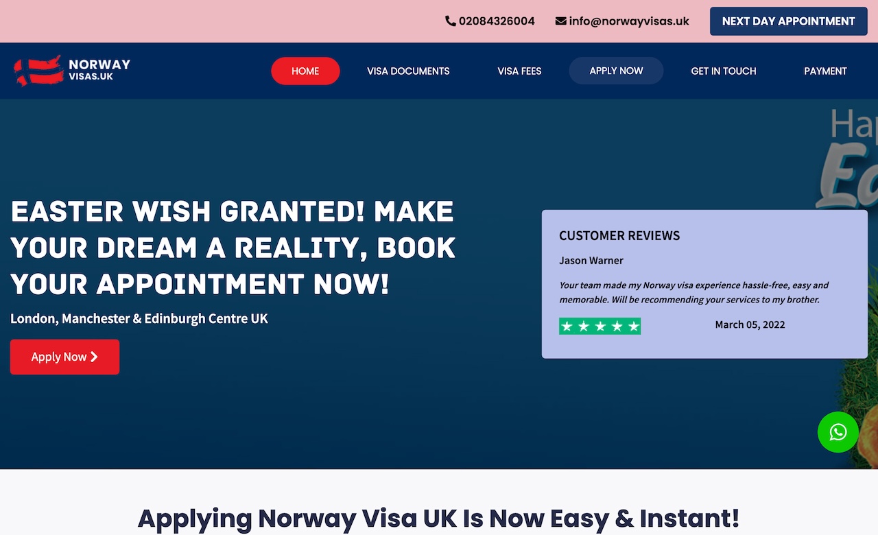Norway Visa UK