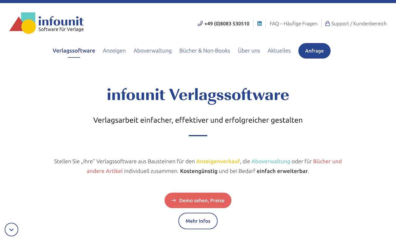 infounit Verlagssoftware