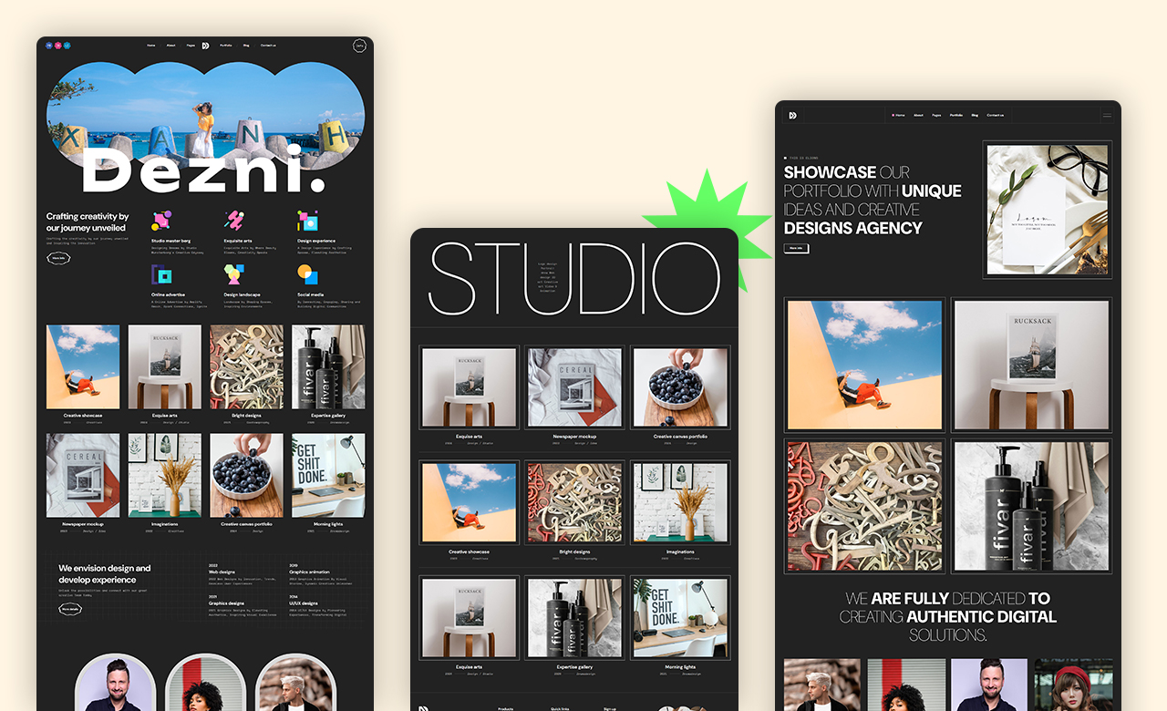 Dezni Digital Agency and Portfolio Website WordPress Theme