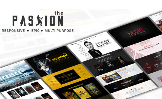 THE PASSION Multipurpose Movie and Music WP Theme