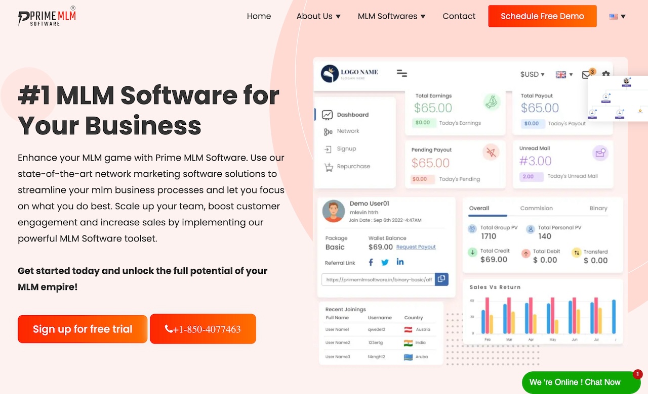 Prime mlm software