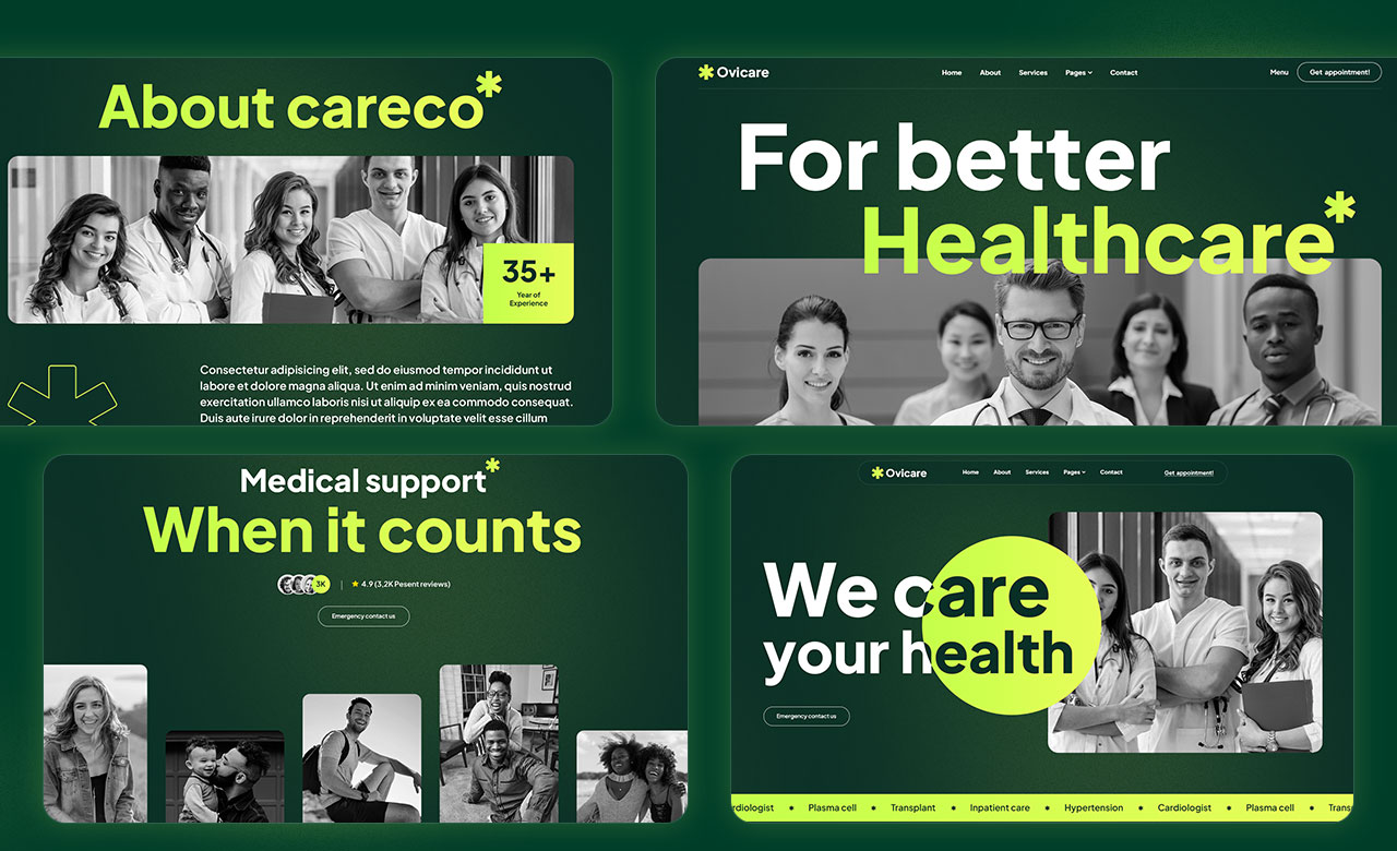 Ovicare  Medical Webflow Template