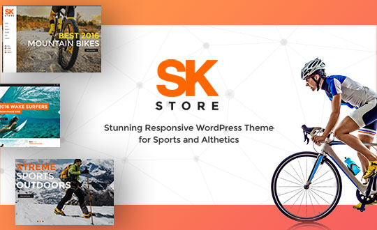 Sk Store Responsive Store WP theme for Sport and Athletes