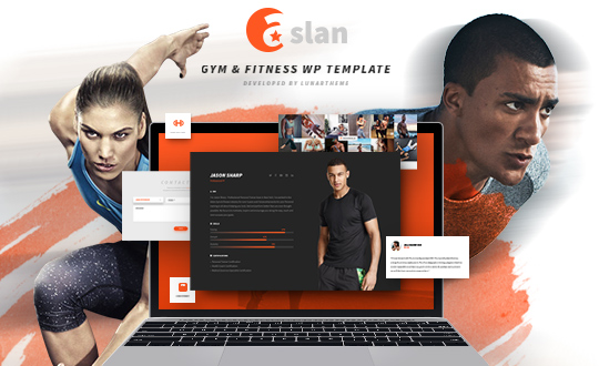 Aslan Modern Gym and Fitness WordPress Theme