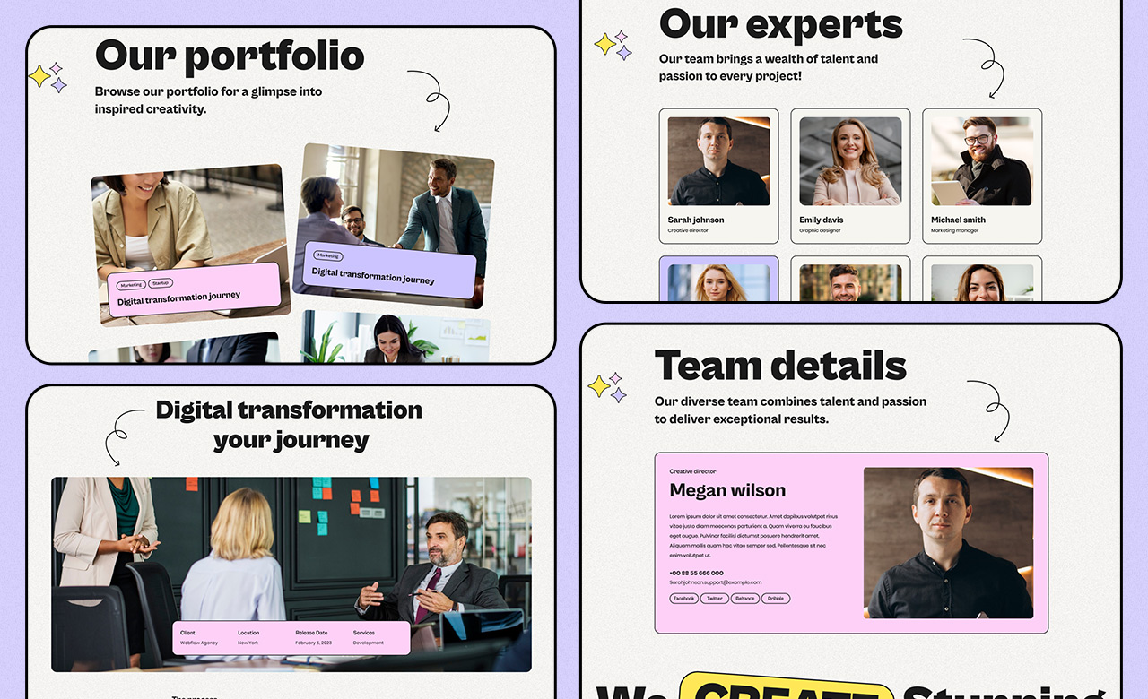 Biznix Business Website WebFlow Template