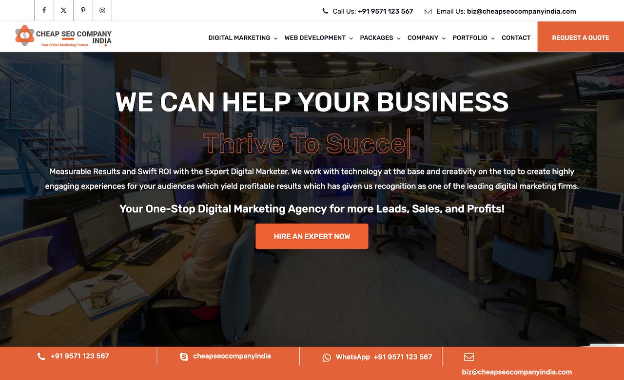 Cheap SEO Company India