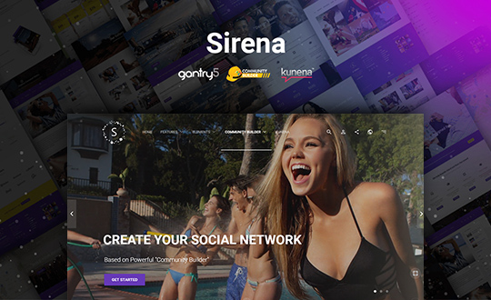 Sirena Material Design Template