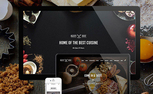 Majesty Multi Cuisine Restaurants Joomla Template