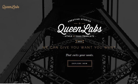 Queen One Page Parallax Responsive Template
