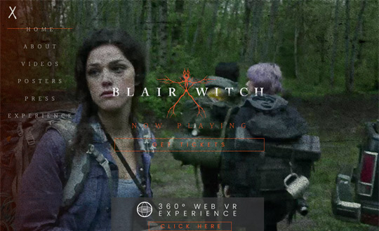 Blair Witch 360 Web VR Experience