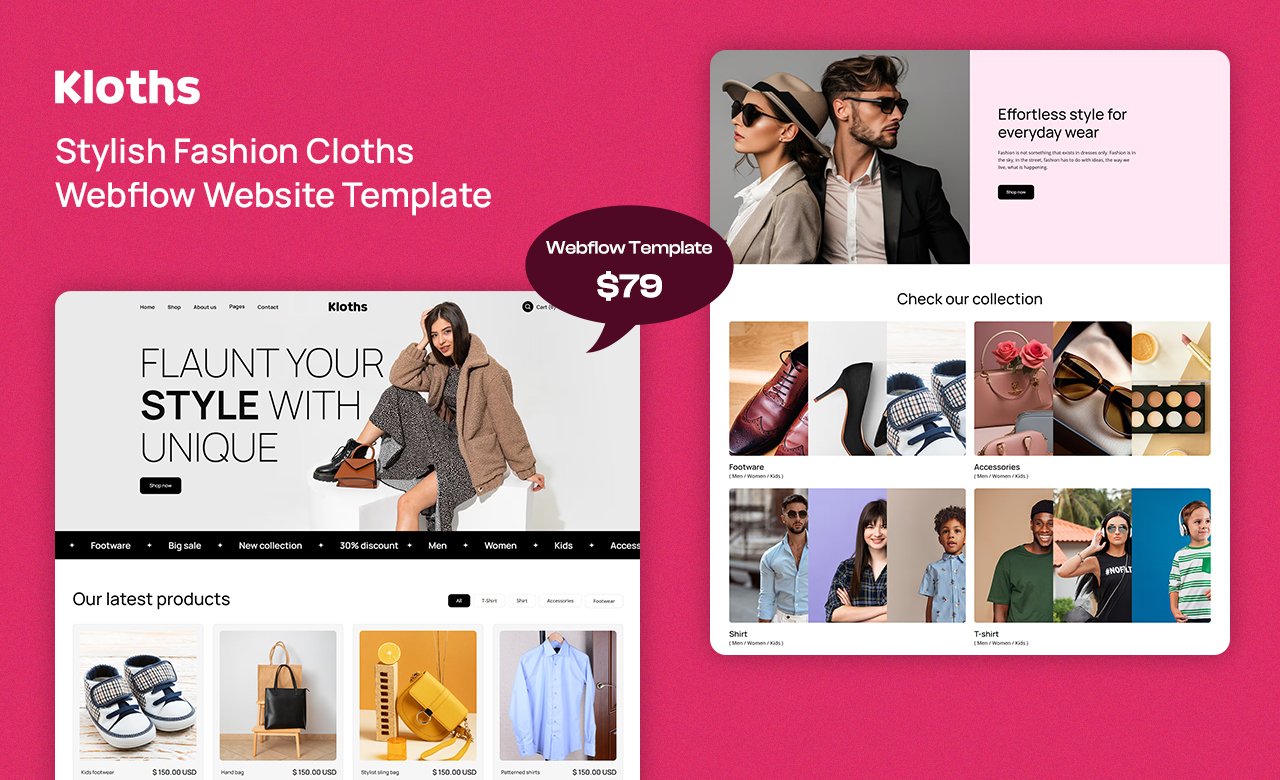 Kloths Webflow Template