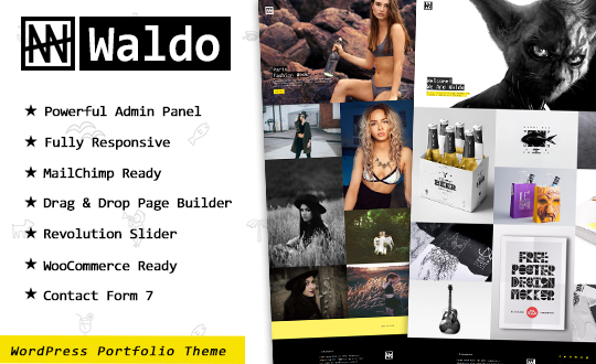 Waldo Creative Portfolio and WooCommerce WordPress Theme