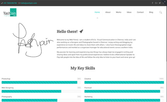 Freelance Website Designer Yash Jain
