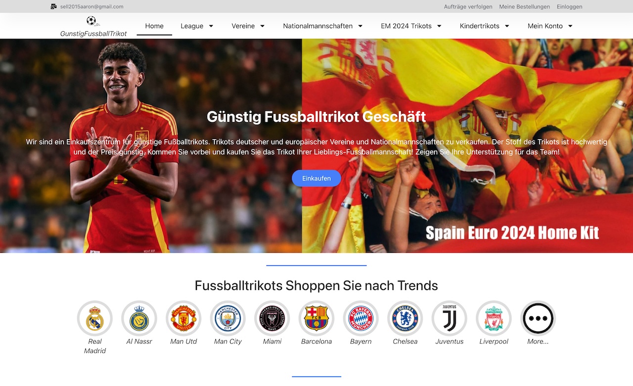 Gunstig Fussballtrikot