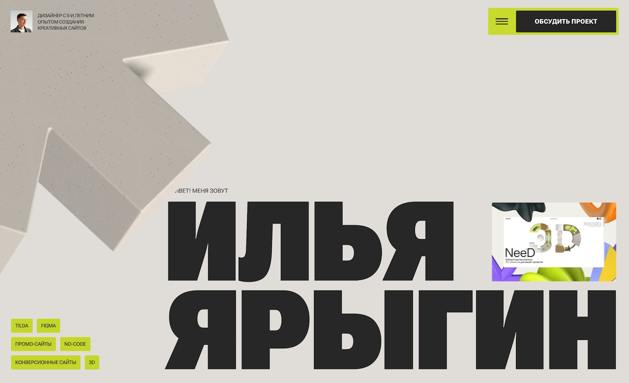 Ilya Yarygin Portfolio 