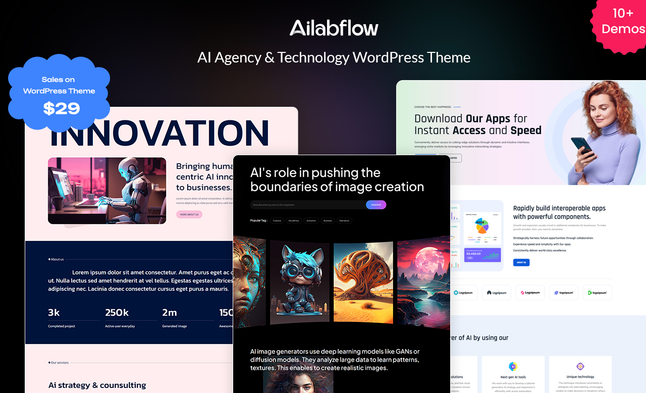 Ailabflow WordPress Theme